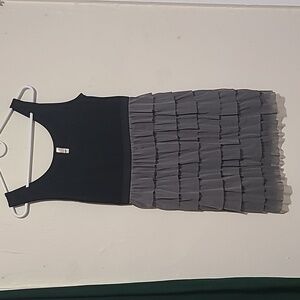 Xhilaration Chic Black and Gray Kids Dress